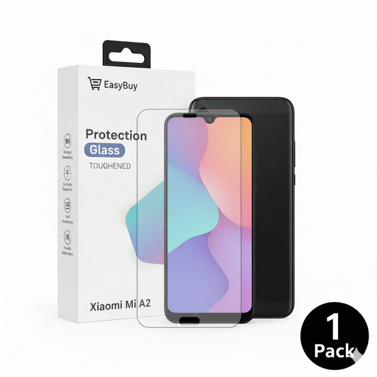 EasyBuy Toughened Glass Screen Protector for Xiaomi Mi 7, 9H Hardness, 1 Pack Clear Protection